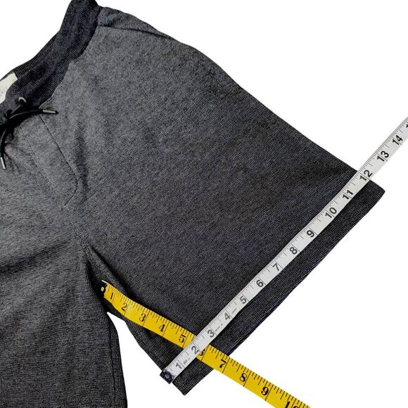 Free Planet Terry Knit Lounge Sweat Shorts Elastic Drawstring Size S Marled Gray - Picture 11 of 12